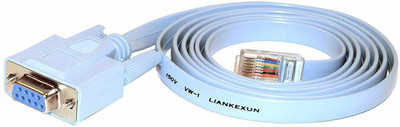 

Ultima Cords & Cables Serial RS232 Port to RJ45 Cat5 Ethernet LAN Lan Adapter(50 Mbps)