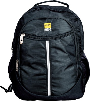 Fast Fashion 17 inch Expandable Laptop Backpack(Black)