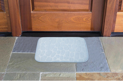 Furnishingkart Microfiber Door Mat(Blue, Medium)