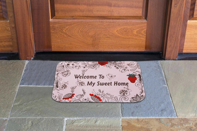 Ramcha Polyester Door Mat(Multicolor, Medium)