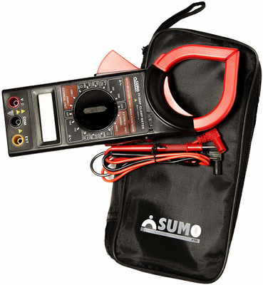 Spoorthy Groups IT-266 Digital Clamp Meter with LCD display for AC/DC current voltage measurement Digital Multimeter(Black, Red 2000 Counts)