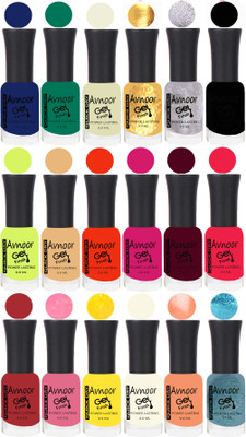

Avnoor Trending Velvet Matte Nail Polish Combo 7867 Multicolor(Pack of 18)