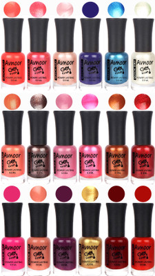 

Avnoor Trending Gel Nail Polish Combo 7940 Multicolor(Pack of 18)