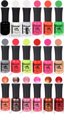 

Avnoor Trending Gel Nail Polish Combo 7943 Multicolor(Pack of 18)