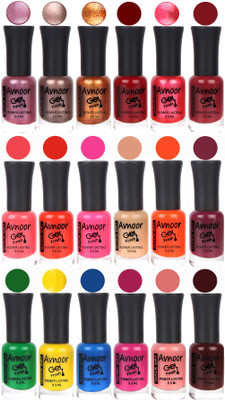 

Avnoor Trending Gel Nail Polish Combo 7974 Multicolor(Pack of 18)