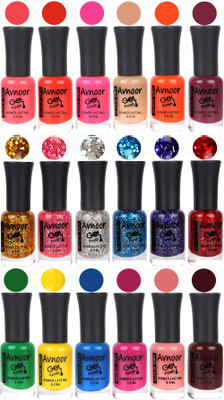 

Avnoor Trending Gel Nail Polish Combo 7962 Multicolor(Pack of 18)