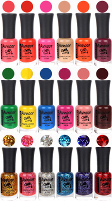 

Avnoor Trending Gel Nail Polish Combo 7964 Multicolor(Pack of 18)