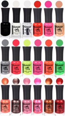 

Avnoor Trending Gel Nail Polish Combo 7951 Multicolor(Pack of 18)