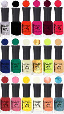 

Avnoor Trending Velvet Matte Nail Polish Combo 7855 Multicolor(Pack of 18)