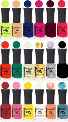 

Avnoor Trending Velvet Matte Nail Polish Combo 7852 Multicolor(Pack of 18)
