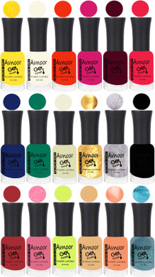 

Avnoor Trending Velvet Matte Nail Polish Combo 7857 Multicolor(Pack of 18)