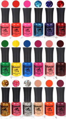 

Avnoor Trending Gel Nail Polish Combo 7961 Multicolor(Pack of 18)