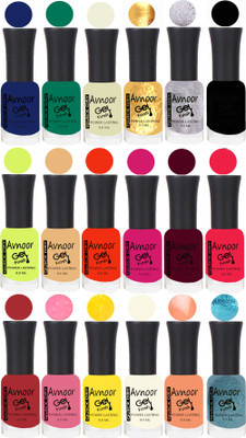 

Avnoor Trending Velvet Matte Nail Polish Combo 7904 Multicolor(Pack of 18)
