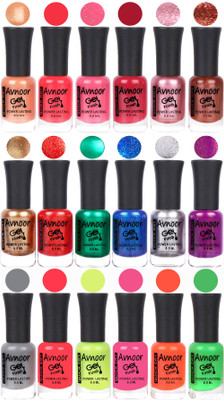 

Avnoor Trending Gel Nail Polish Combo 7918 Multicolor(Pack of 18)