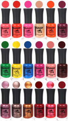 

Avnoor Trending Gel Nail Polish Combo 7973 Multicolor(Pack of 18)