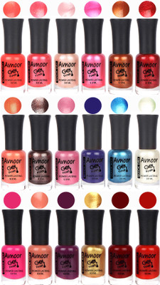 

Avnoor Trending Gel Nail Polish Combo 7932 Multicolor(Pack of 18)