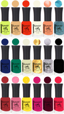 

Avnoor Trending Velvet Matte Nail Polish Combo 7908 Multicolor(Pack of 18)