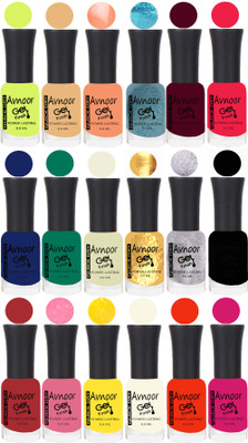 

Avnoor Trending Velvet Matte Nail Polish Combo 7863 Multicolor(Pack of 18)