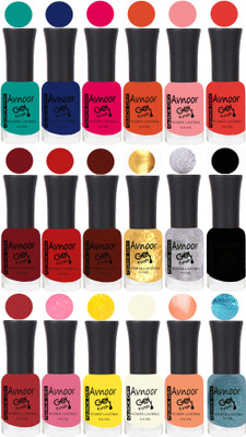 

Avnoor Trending Velvet Matte Nail Polish Combo 7884 Multicolor(Pack of 18)
