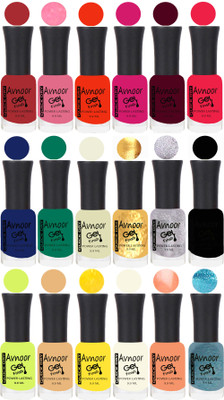 

Avnoor Trending Velvet Matte Nail Polish Combo 7856 Multicolor(Pack of 18)