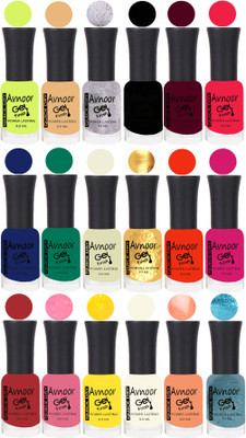 

Avnoor Trending Velvet Matte Nail Polish Combo 7861 Multicolor(Pack of 18)