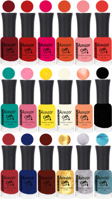 

Avnoor Trending Velvet Matte Nail Polish Combo 7902 Multicolor(Pack of 18)