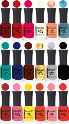 

Avnoor Trending Velvet Matte Nail Polish Combo 7878 Multicolor(Pack of 18)