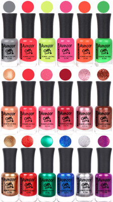 

Avnoor Trending Gel Nail Polish Combo 7919 Multicolor(Pack of 18)
