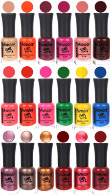 

Avnoor Trending Gel Nail Polish Combo 7966 Multicolor(Pack of 18)