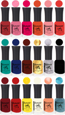 

Avnoor Trending Velvet Matte Nail Polish Combo 7887 Multicolor(Pack of 18)