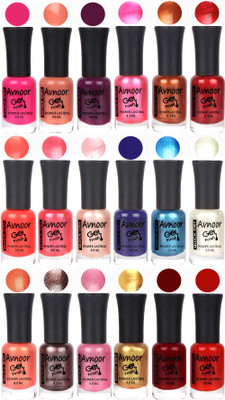 

Avnoor Trending Gel Nail Polish Combo 7934 Multicolor(Pack of 18)