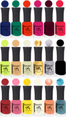 

Avnoor Trending Velvet Matte Nail Polish Combo 7853 Multicolor(Pack of 18)