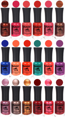 

Avnoor Trending Gel Nail Polish Combo 7930 Multicolor(Pack of 18)