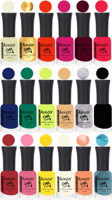 

Avnoor Trending Velvet Matte Nail Polish Combo 7854 Multicolor(Pack of 18)