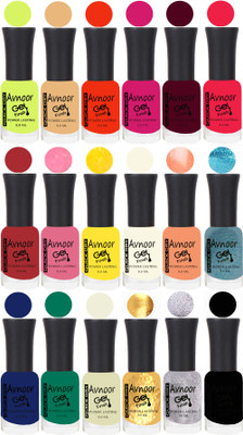 

Avnoor Trending Velvet Matte Nail Polish Combo 7868 Multicolor(Pack of 18)