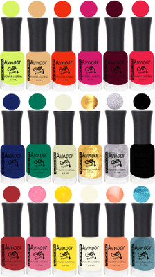 

Avnoor Trending Velvet Matte Nail Polish Combo 7869 Multicolor(Pack of 18)