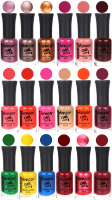 

Avnoor Trending Gel Nail Polish Combo 7967 Multicolor(Pack of 18)