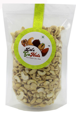 

Let's GoNuts Fresh Crispy Cashewnuts Broken Split 2Pcs 500g Cashews(500 g, Pouch)