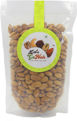 

Let's GoNuts Fresh Sound Nut Almond Kernels (Badaam) Almonds(500 g, Pouch)
