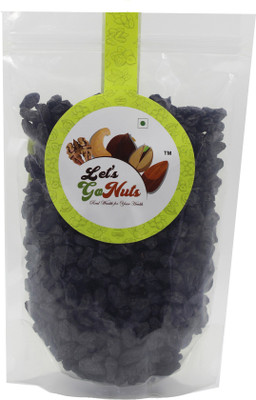 

Let's GoNuts Fresh Dried Black Grapes (Kali Kismish Munakka) 500g Raisins(500 g, Pouch)