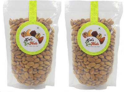 

Let's GoNuts Fresh Sound Nut Almond Kernels (Badaam) 500gx2 Almonds(1000 g, Pouch)