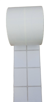 CHROMO 38mm x 50mm x 2UP (Pack of 5 Rolls) 2000 PCS PER ROLL SELF ADHESIVE BARCODE STICKER Paper Label(White)