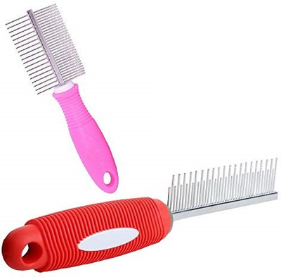 

Emily Pets Stainless Steel Professional Tool Large Nail Clipper, Cutter and Grooming Double Metal Comb for Dog & Cat Pack of 2 Basic Comb for Dog, Cat