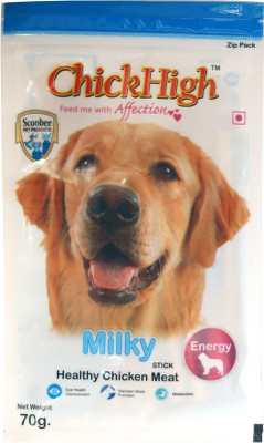 

Scoobee Calcium Miky Bone strawberry flavourd plus chick high milk flavoured dog treat Milk, Chicken, Strawberry, Egg 370 g Dry Dog Food