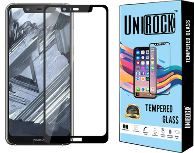 Unirock Edge To Edge Tempered Glass for Nokia 5.1 Plus(Pack of 1)