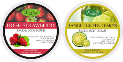

Luster Fresh Strawberry + Tangle Green Lemon Face & Body Cream Scrub(400 g)