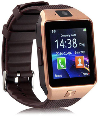

SUPER DEAL BAZZAR STORE DZ02_BROWN4 phone Smartwatch(Brown Strap Regular)