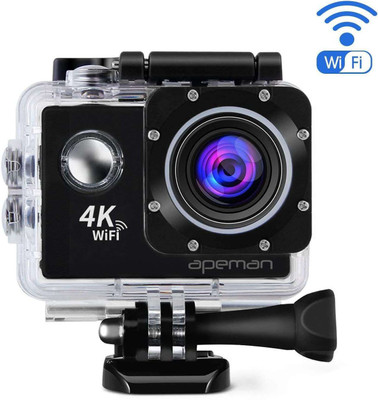

ALONZO 4kaction camera WiFi Sports Camera 2 .0 inch LCD Display HD 4K 12MP 170D Wide Angle Full HD Lens Underwater 98FT 30m Sports and Action Camera(Black, 16 MP)