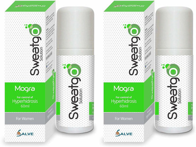 

SALVE Sweatgo Anti perspirant Hyperhidrosis Sweat Free Healthy Skin For women in Exclusive Fragrance -Mogra,60 ml Sweat Pads