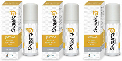 

SALVE Sweatgo Anti perspirant Hyperhidrosis Sweat Free Healthy Skin For women in Exclusive Fragrance -Jasmine,60 ml Sweat Pads
